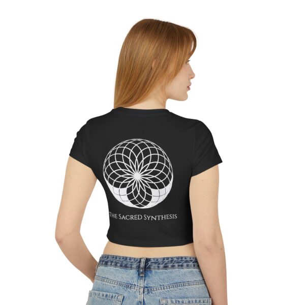 Mystical Cat Graphic Tee, Spiritual Fashion, Women's Baby Tee, Gift for Cat Lovers, Boho Apparel, Witchy Aesthetic - Image 4