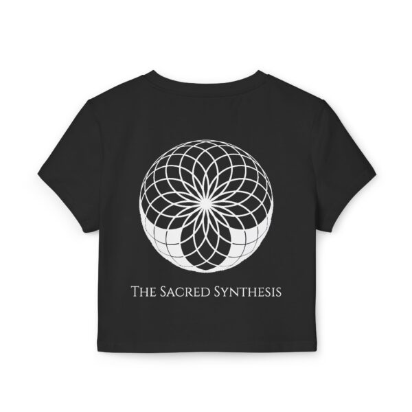 Mystical Cat Graphic Tee, Spiritual Fashion, Women's Baby Tee, Gift for Cat Lovers, Boho Apparel, Witchy Aesthetic - Image 2