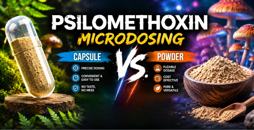 Psilomethoxin Microdosing: Capsule vs. Powder